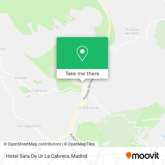 Hotel Sara De Ur La Cabrera map