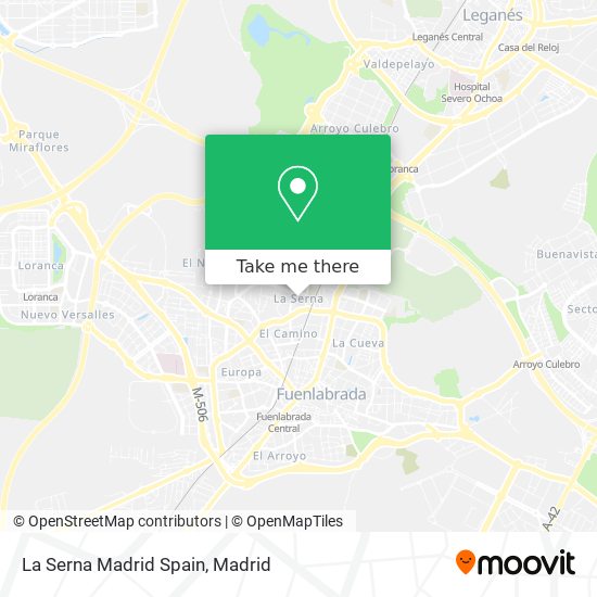 La Serna Madrid Spain map