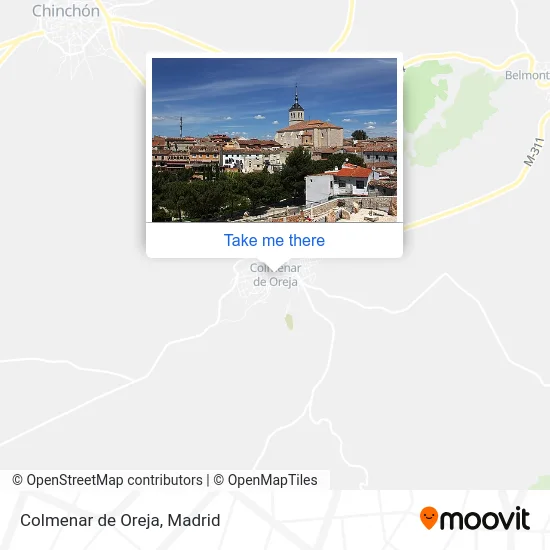 Colmenar de Oreja map