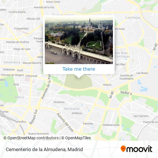 Cementerio de la Almudena map