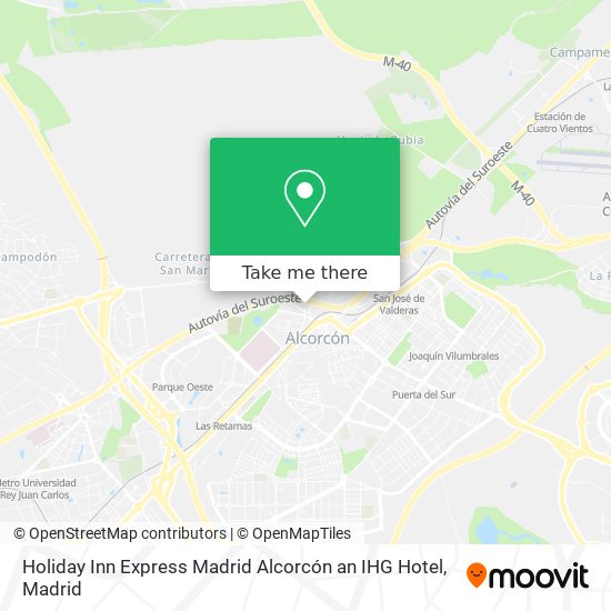mapa Holiday Inn Express Madrid Alcorcón an IHG Hotel