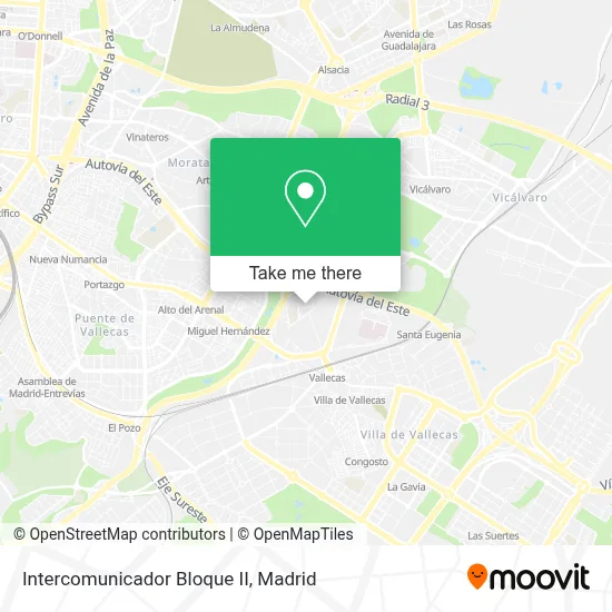 Intercomunicador Bloque II map
