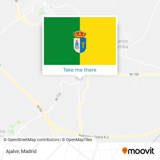 Ajalvir map