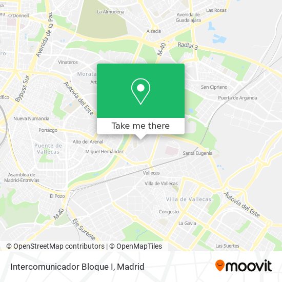 Intercomunicador Bloque I map