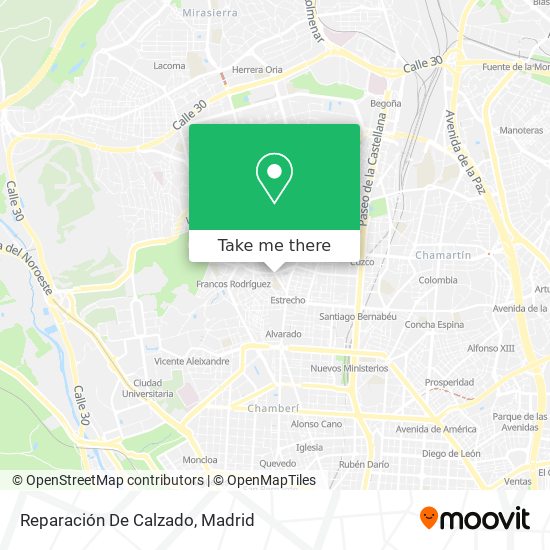 mapa Reparación De Calzado