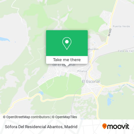 mapa Sófora Del Residencial Abantos