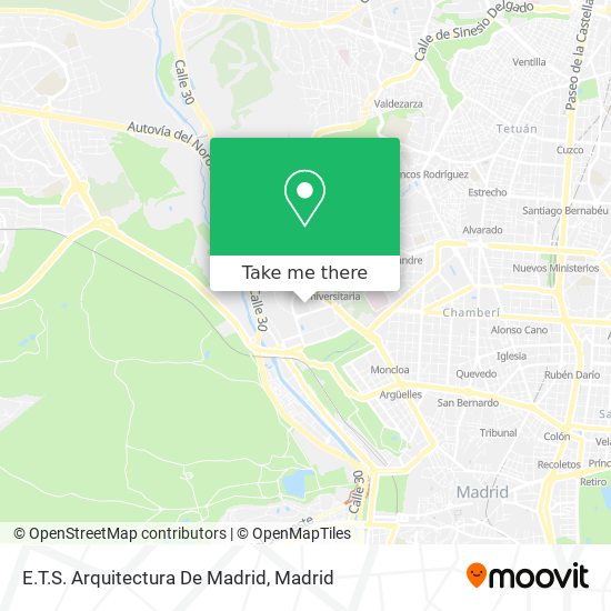 E.T.S. Arquitectura De Madrid map