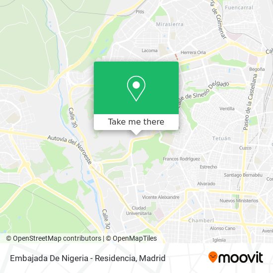 Embajada De Nigeria - Residencia map