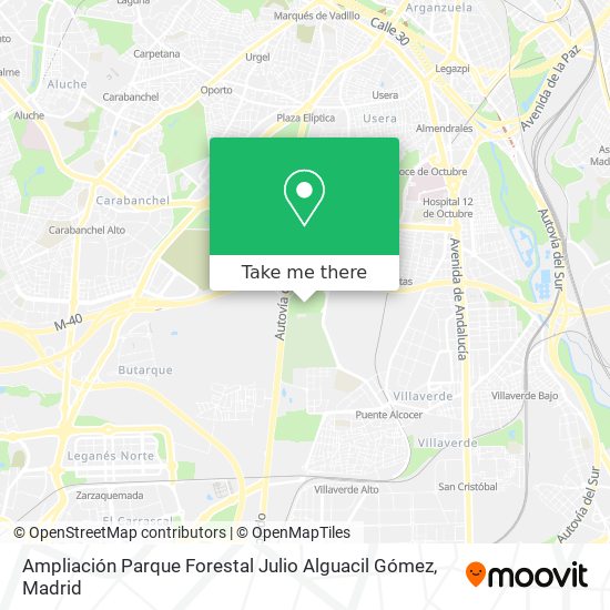 Ampliación Parque Forestal Julio Alguacil Gómez map