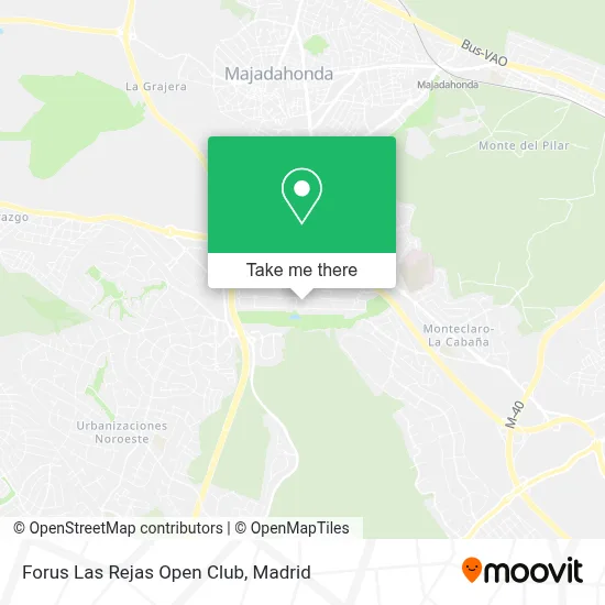 Forus Las Rejas Open Club map