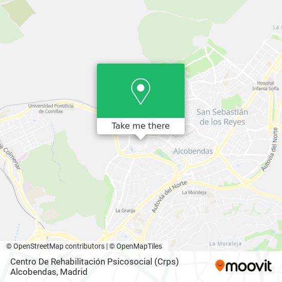 mapa Centro De Rehabilitación Psicosocial (Crps) Alcobendas
