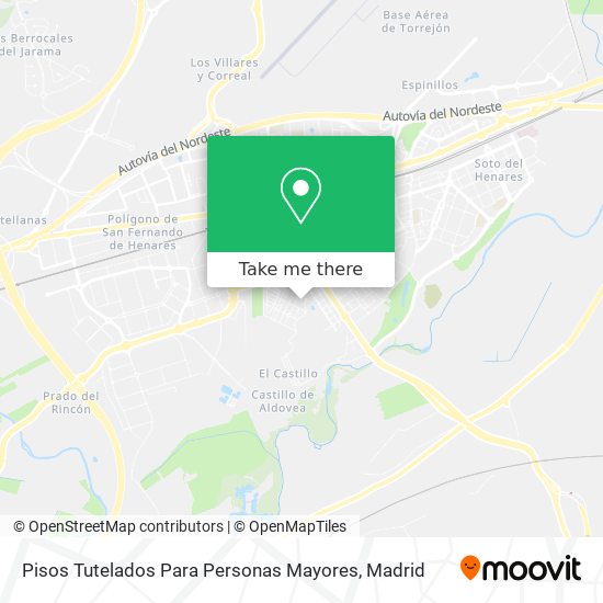 Pisos Tutelados Para Personas Mayores map