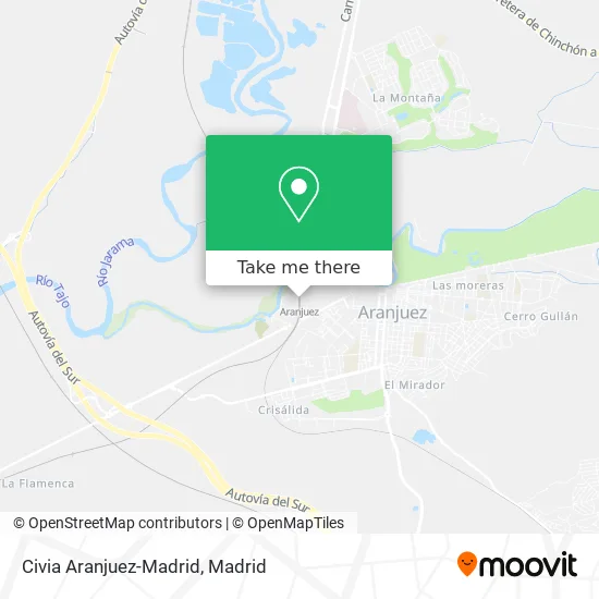 Civia Aranjuez-Madrid map