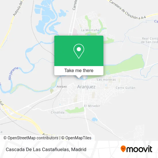 Cascada De Las Castañuelas map