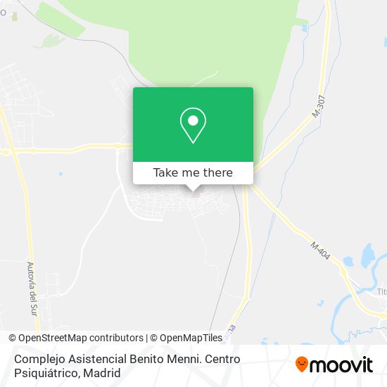 Complejo Asistencial Benito Menni. Centro Psiquiátrico map