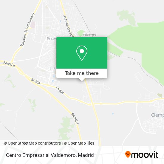 mapa Centro Empresarial Valdemoro