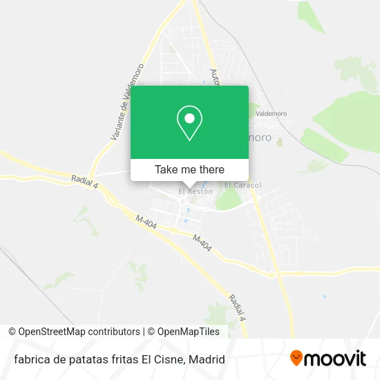 fabrica de patatas fritas El Cisne map