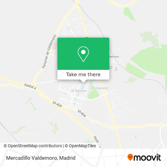 mapa Mercadillo Valdemoro