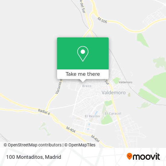 100 Montaditos map