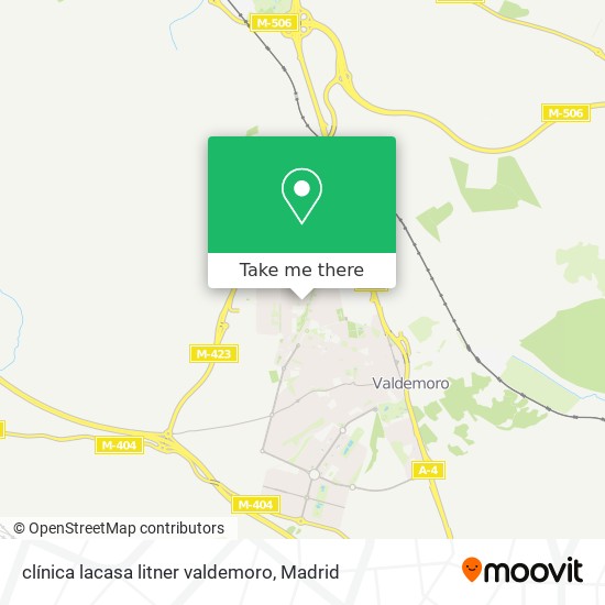 clínica lacasa litner valdemoro map