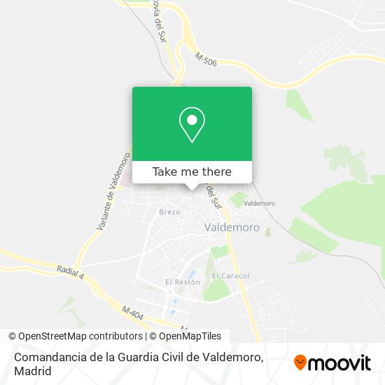 Comandancia de la Guardia Civil de Valdemoro map