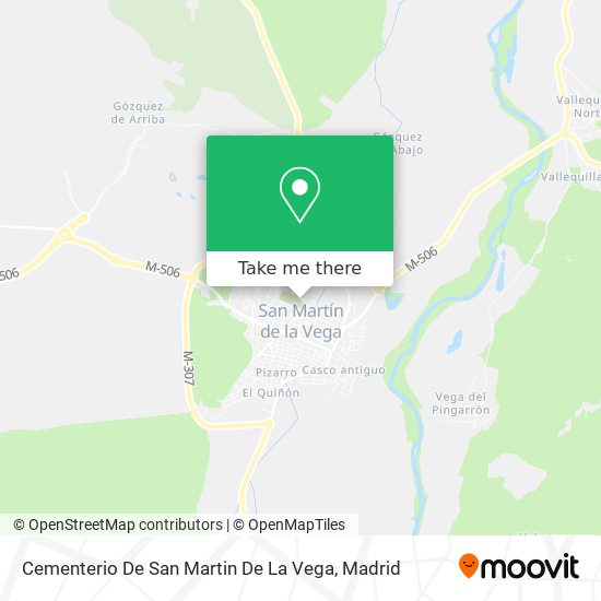 mapa Cementerio De San Martin De La Vega