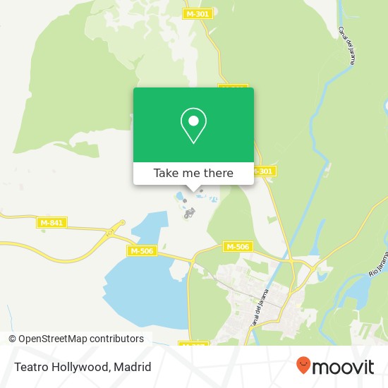 Teatro Hollywood map