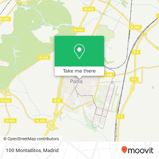 100 Montaditos map