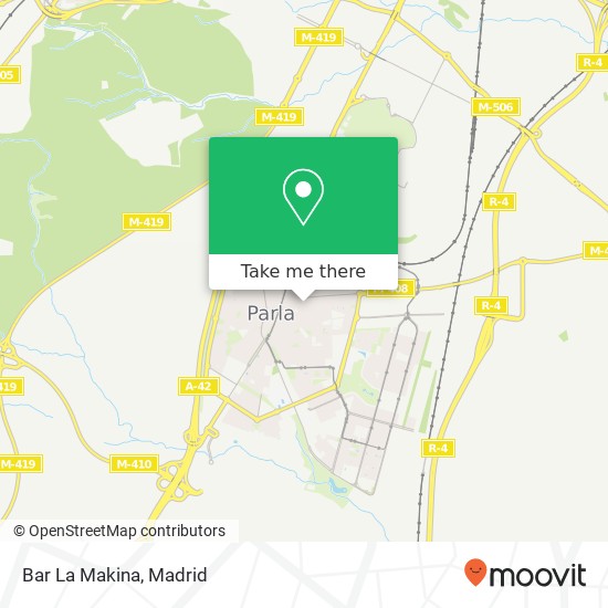mapa Bar La Makina