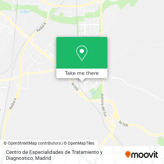 Centro de Especialidades de Tratamiento y Diagnostico map