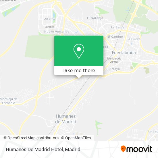 Humanes De Madrid Hotel map