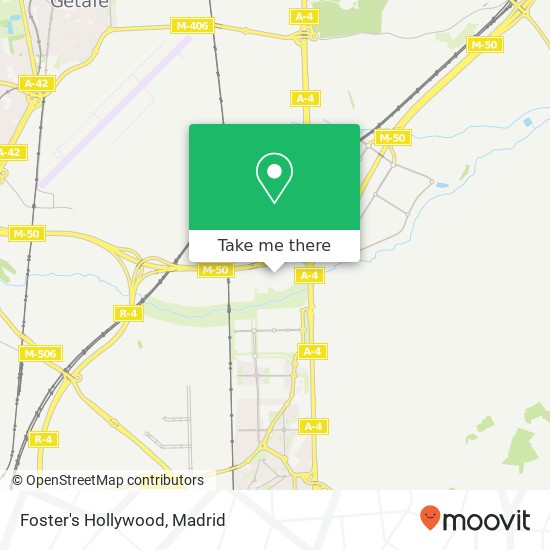 mapa Foster's Hollywood