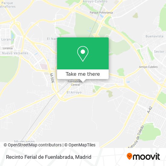 mapa Recinto Ferial de Fuenlabrada