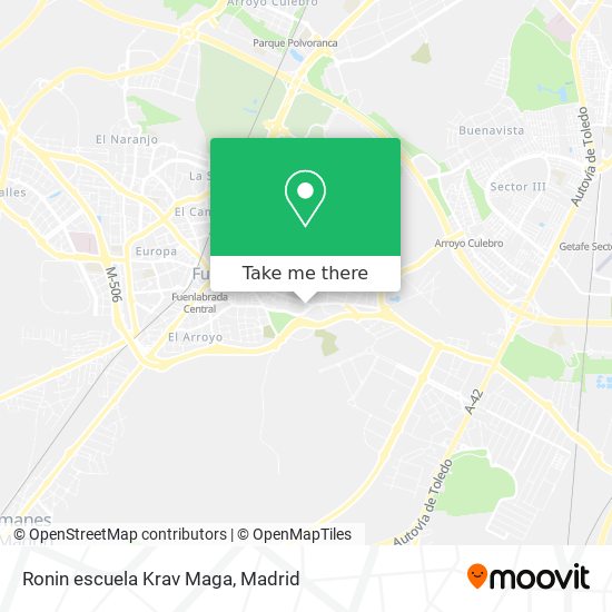 mapa Ronin escuela Krav Maga