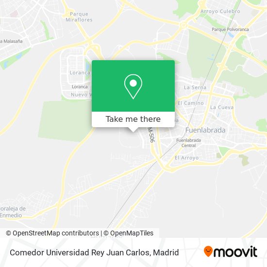mapa Comedor Universidad Rey Juan Carlos