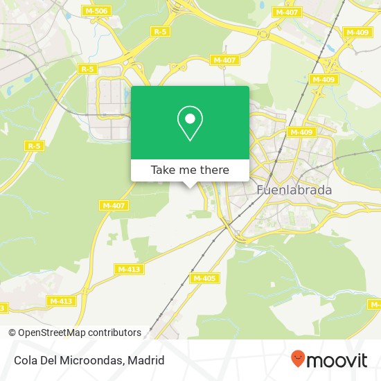 Cola Del Microondas map