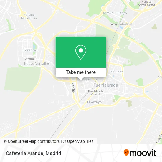 Cafeteria Aranda map