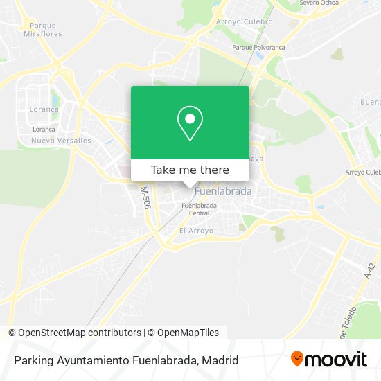 mapa Parking Ayuntamiento Fuenlabrada