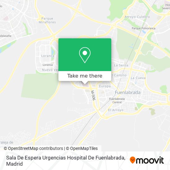 Sala De Espera Urgencias Hospital De Fuenlabrada map