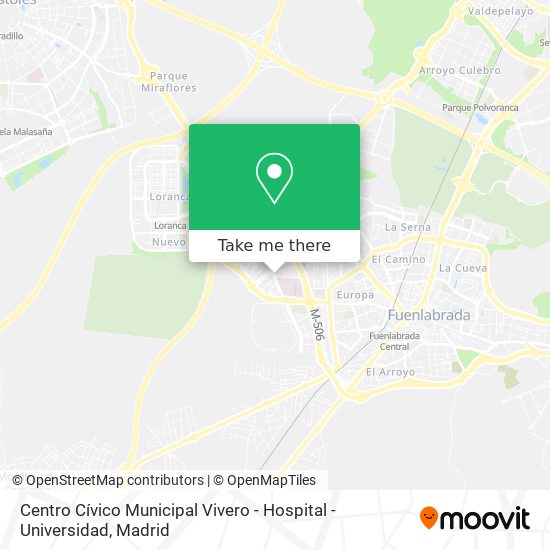 Centro Cívico Municipal Vivero - Hospital - Universidad map