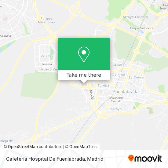 Cafetería Hospital De Fuenlabrada map