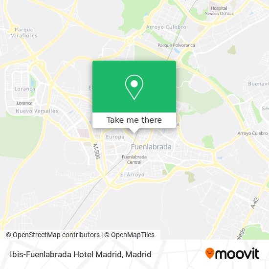 mapa Ibis-Fuenlabrada Hotel Madrid