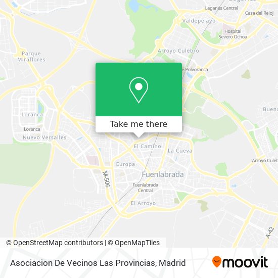 Asociacion De Vecinos Las Provincias map