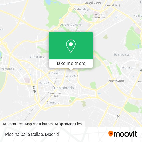 Piscina Calle Callao map