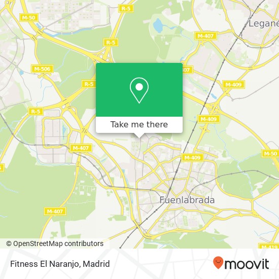 Fitness El Naranjo map