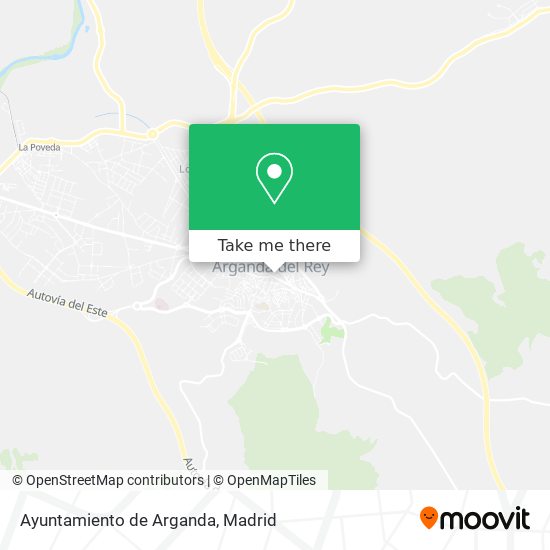 mapa Ayuntamiento de Arganda