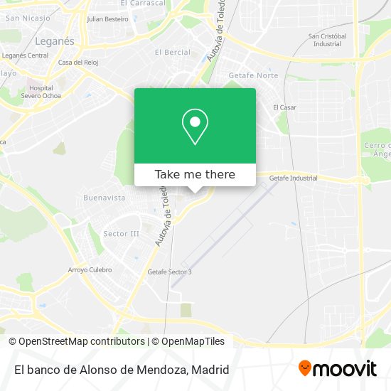 El banco de Alonso de Mendoza map