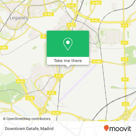 Downtown Getafe map