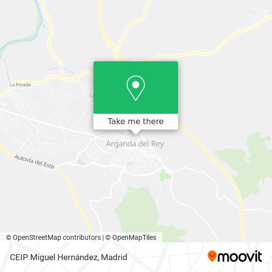mapa CEIP Miguel Hernández