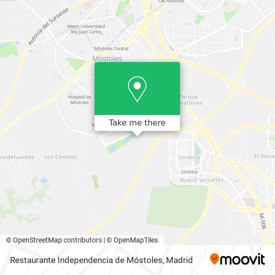 Restaurante Independencia de Móstoles map